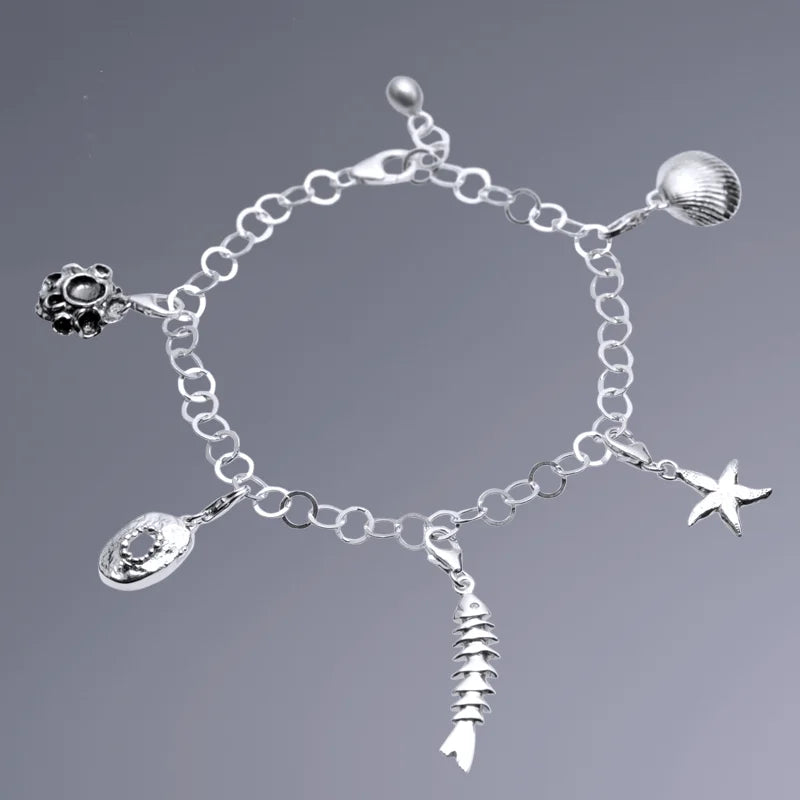 Berlock Armlänk 1 i sterling silver med sötvattenspärla