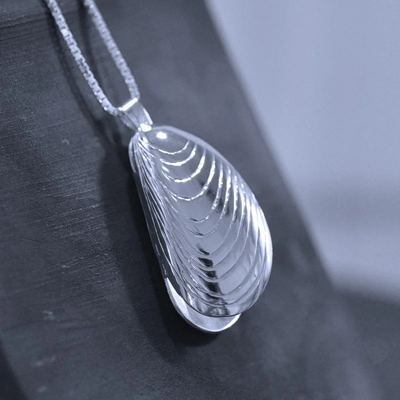 Blåmussla Halsband 1 - Handgjord - Sweden - Sterling Silver