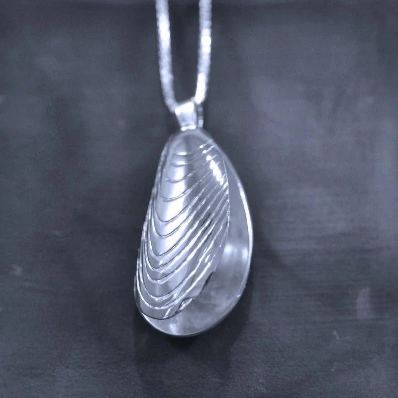 Blåmussla Halsband 1 - Handgjord - Sweden - Sterling Silver