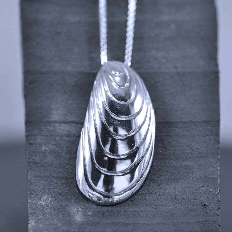 Blåmussla Halsband 3 - Handgjord - Sweden - Sterling Silver