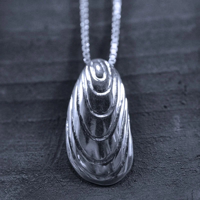 Blåmussla Halsband 4 - Handgjord - Sweden - Sterling Silver