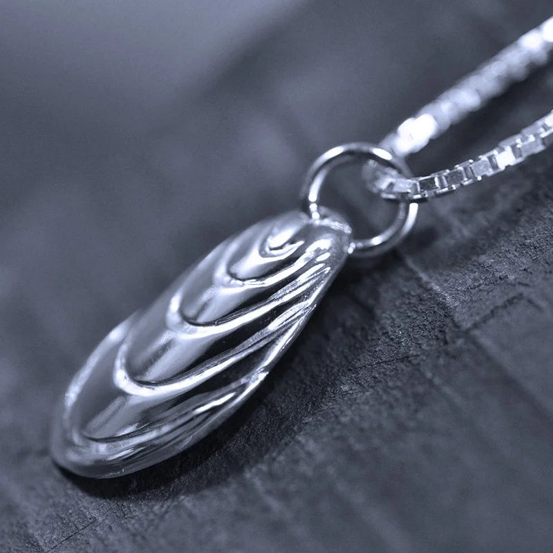Blåmussla Halsband 5 - Handgjord - Sweden - Sterling Silver