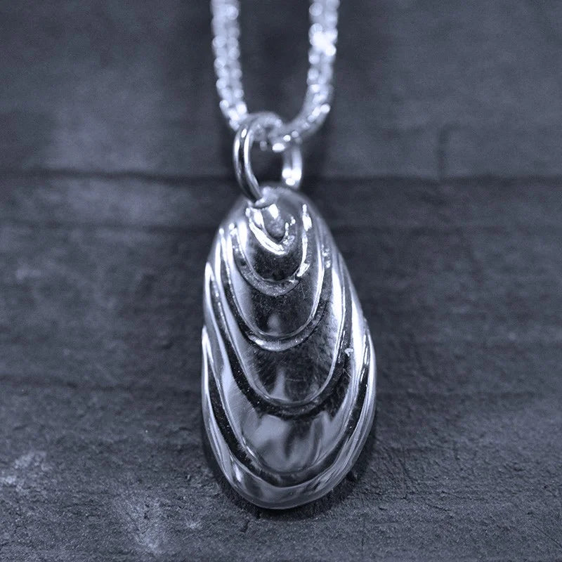 Blåmussla Halsband 5 - Handgjord - Sweden - Sterling Silver