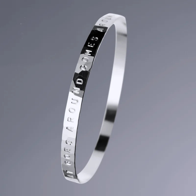 Tag Budskapsarmband, smitt sterling silver armband med personligt budskap