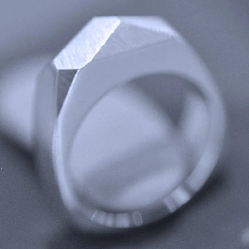 Facett Ring 1 - Handgjord - Sweden - Sterling Silver 925