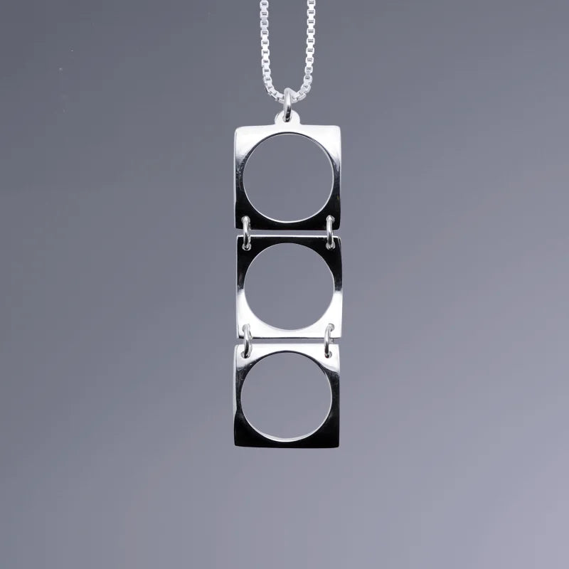 Funky Halsband 1 - Handgjord - Sweden - Sterling Silver 925