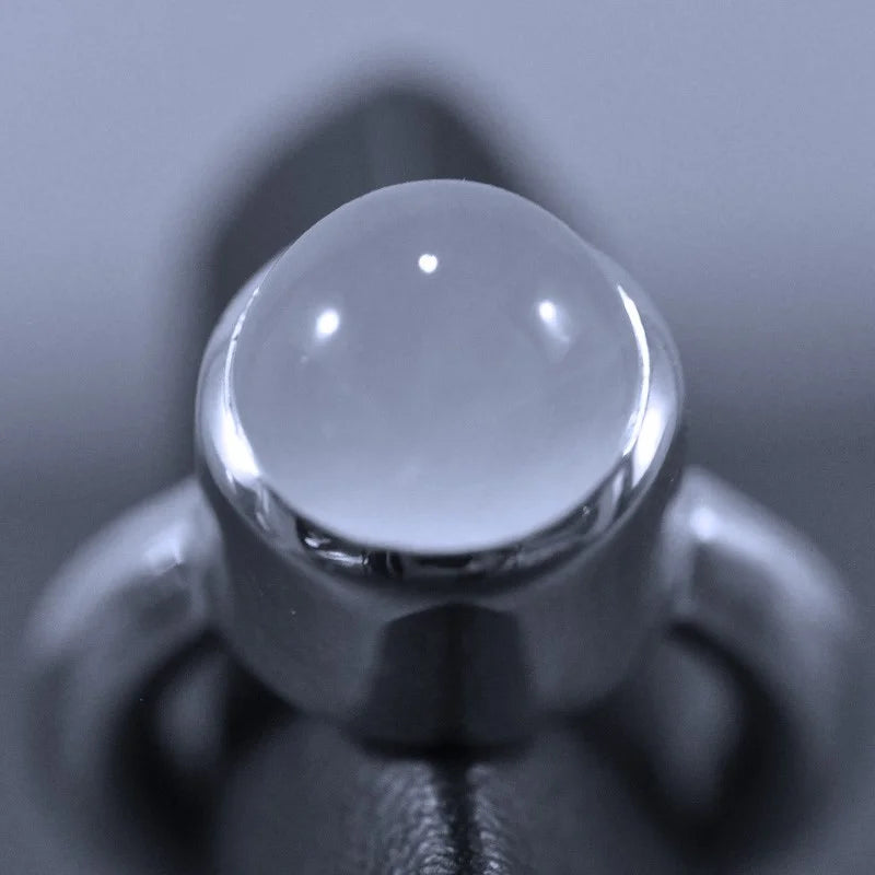 Funky Ring 5 - Månsten - Handgjord - Sweden - Sterling