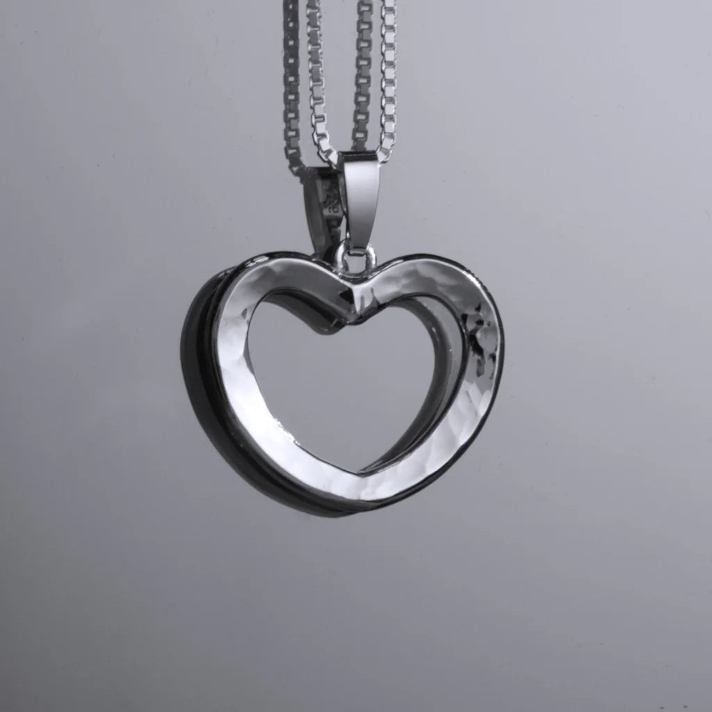 Hjärtat halsband 1 - Handgjord - Sweden - Sterling Silver