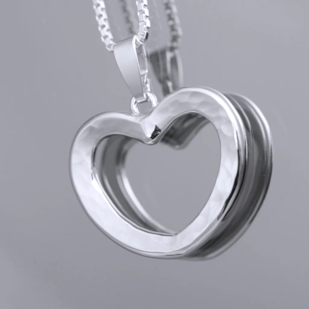 Hjärtat halsband 1 - Handgjord - Sweden - Sterling Silver