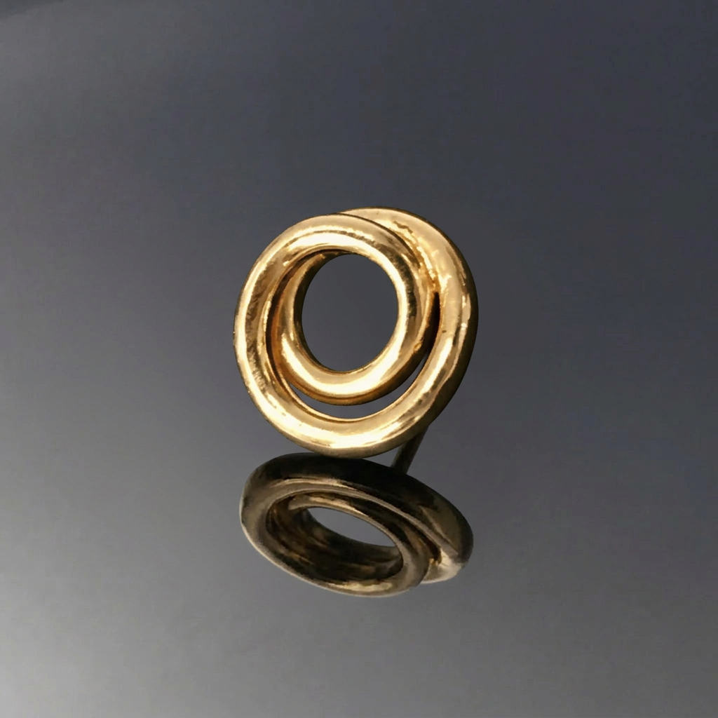 Loop Örhängen 3 - 18k förgyllt silver 925