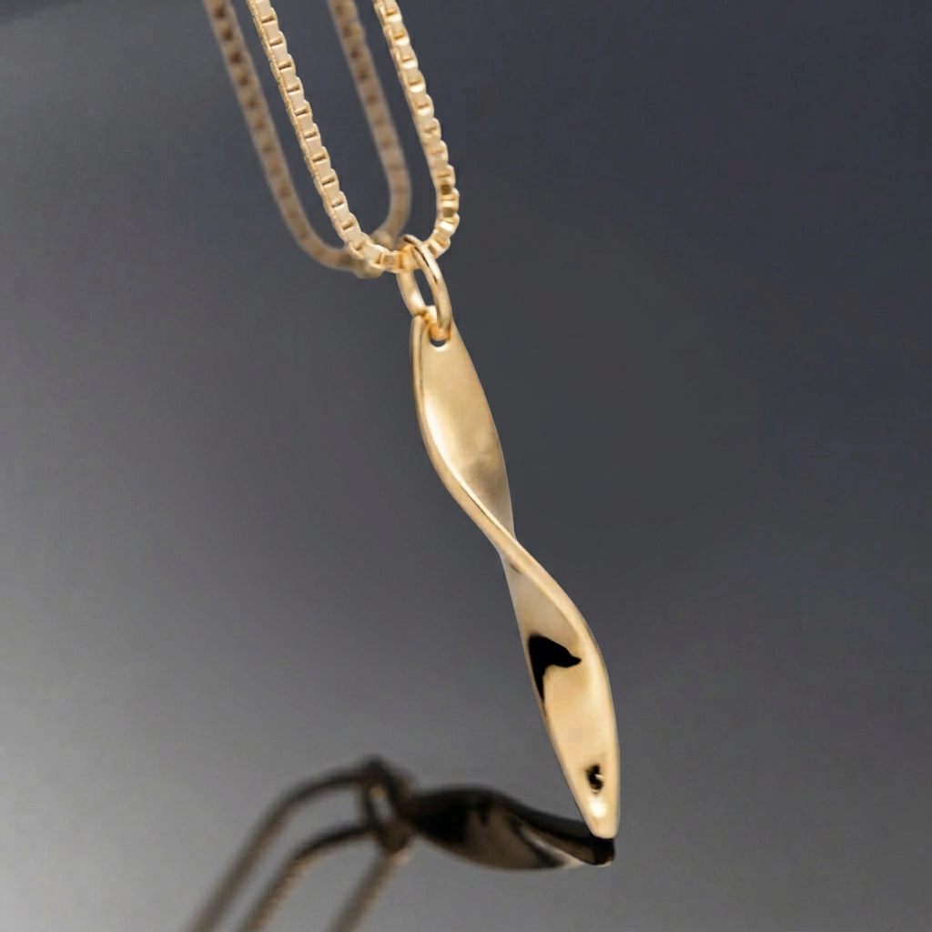 Svirr halsband 2 - 18k förgyllt silver 925