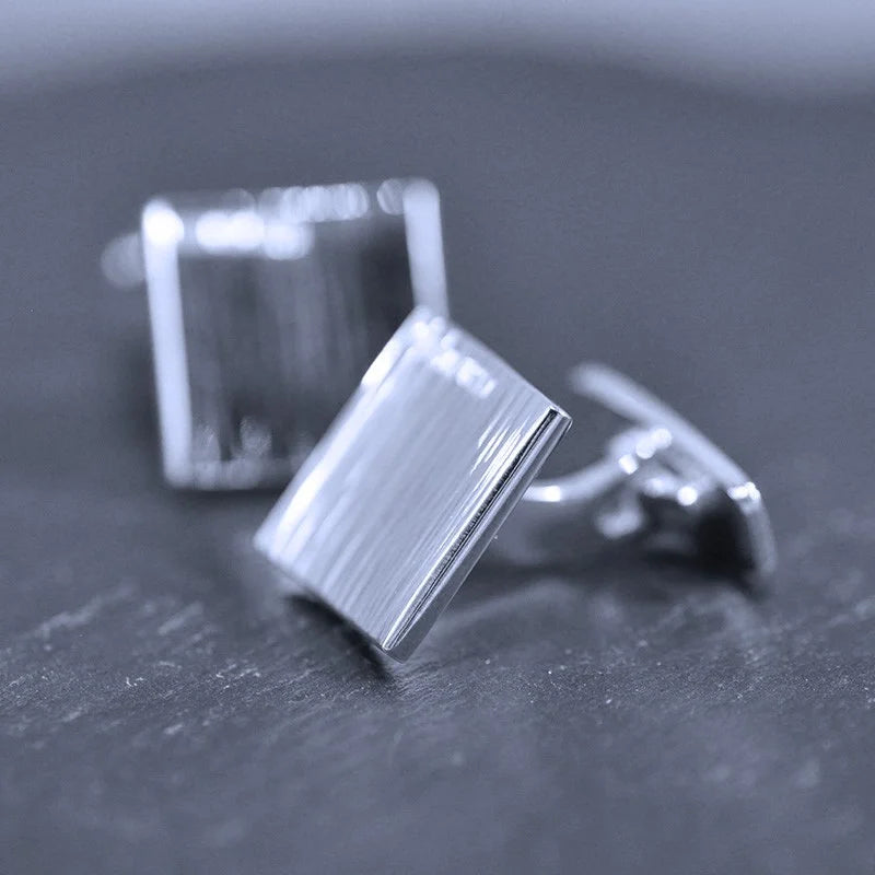 Krusning Manschettknappar 1 - Handgjord - Sweden - Sterling