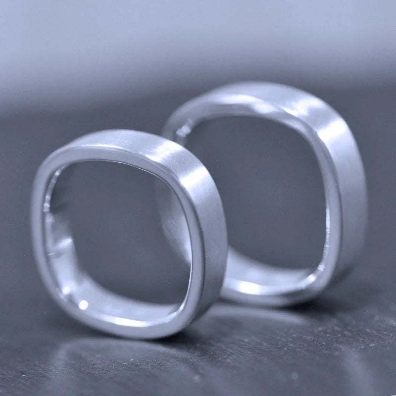 Kvadrat Ring 1 - Handgjord - Sweden - Sterling Silver 925