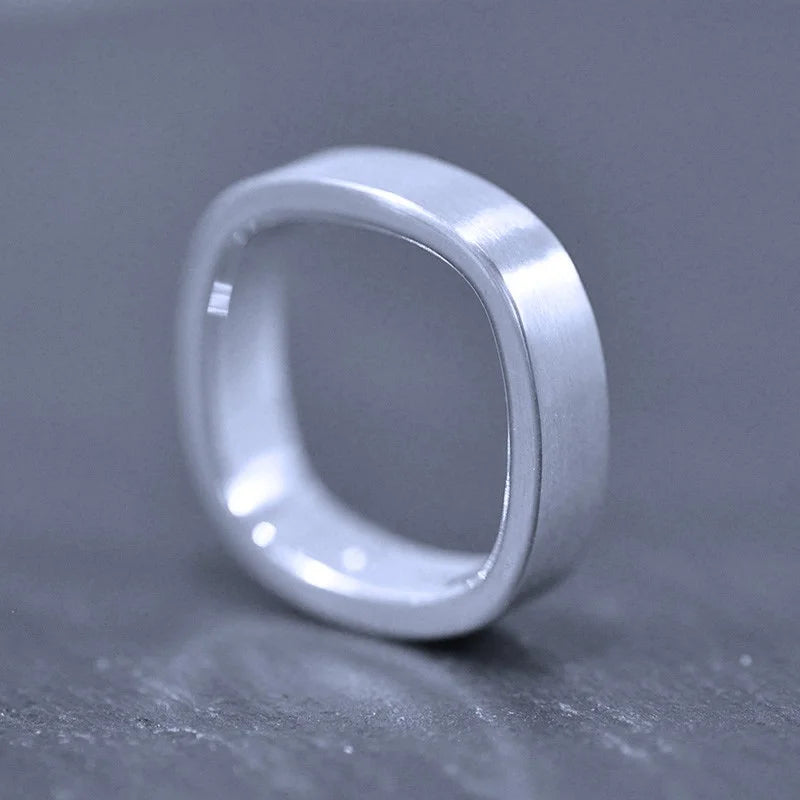 Kvadrat Ring 1 - Handgjord - Sweden - Sterling Silver 925