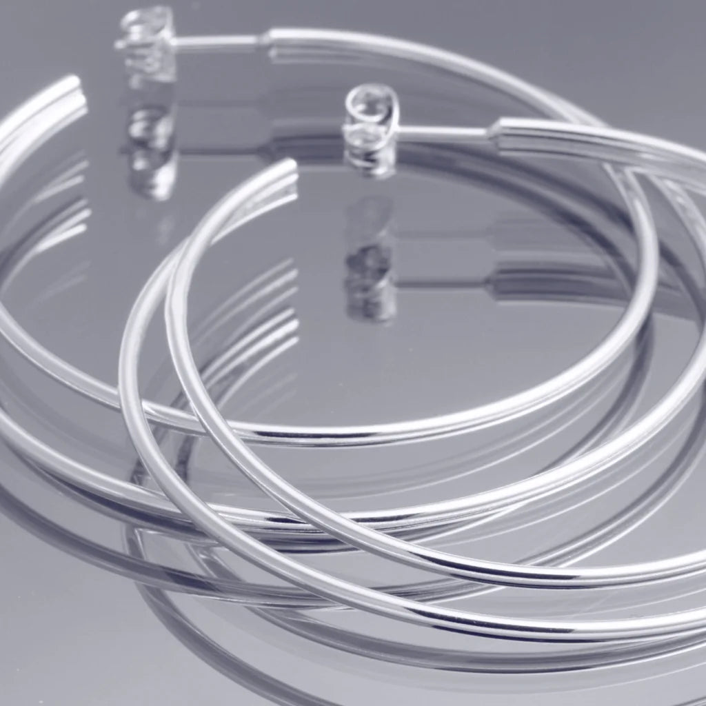 Loop Örhänge 1 - Handgjord - Sweden - Sterling Silver 925