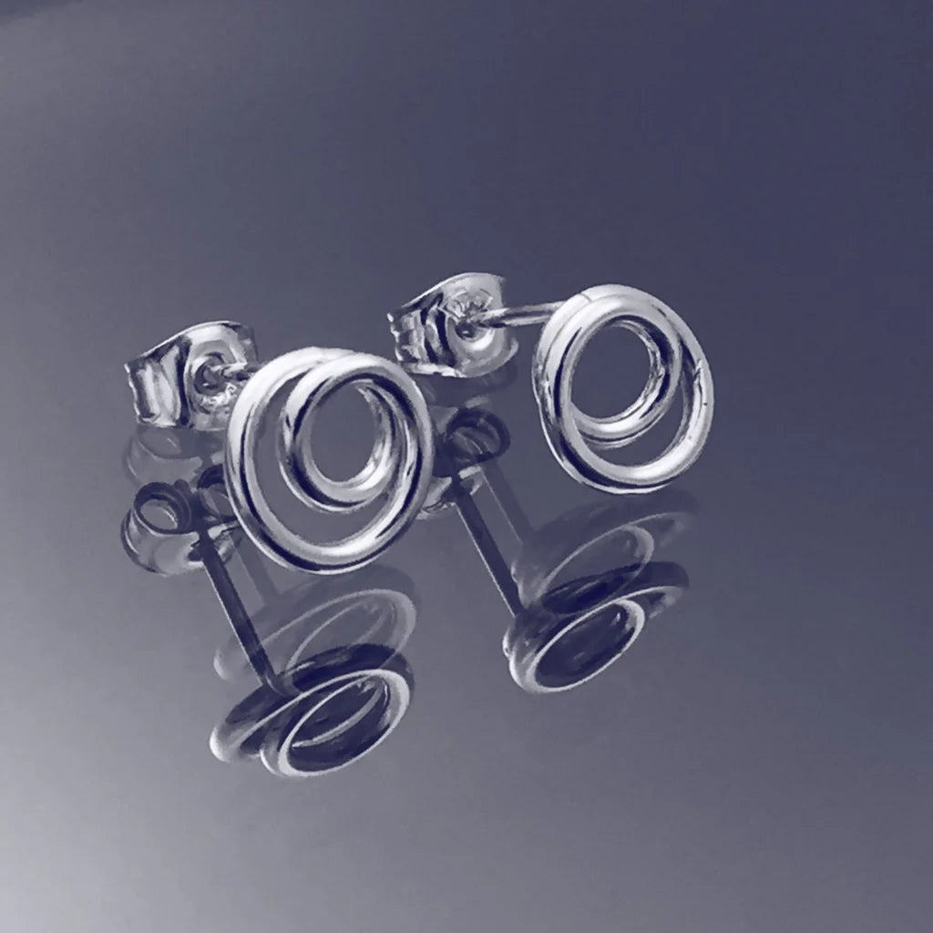 Loop Örhängen 3 - Handgjord - Sweden - Sterling Silver 925