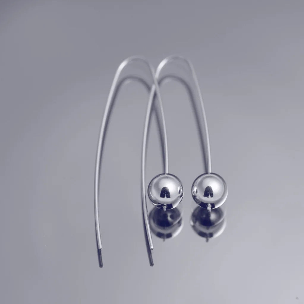 Kul örhängen 1 Silver - Handgjord - Sweden - Sterling 925