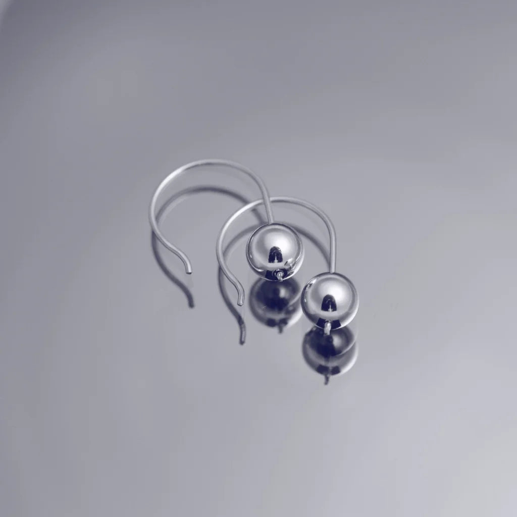 Kul örhängen 2 Silver - Handgjord - Sweden - Sterling 925