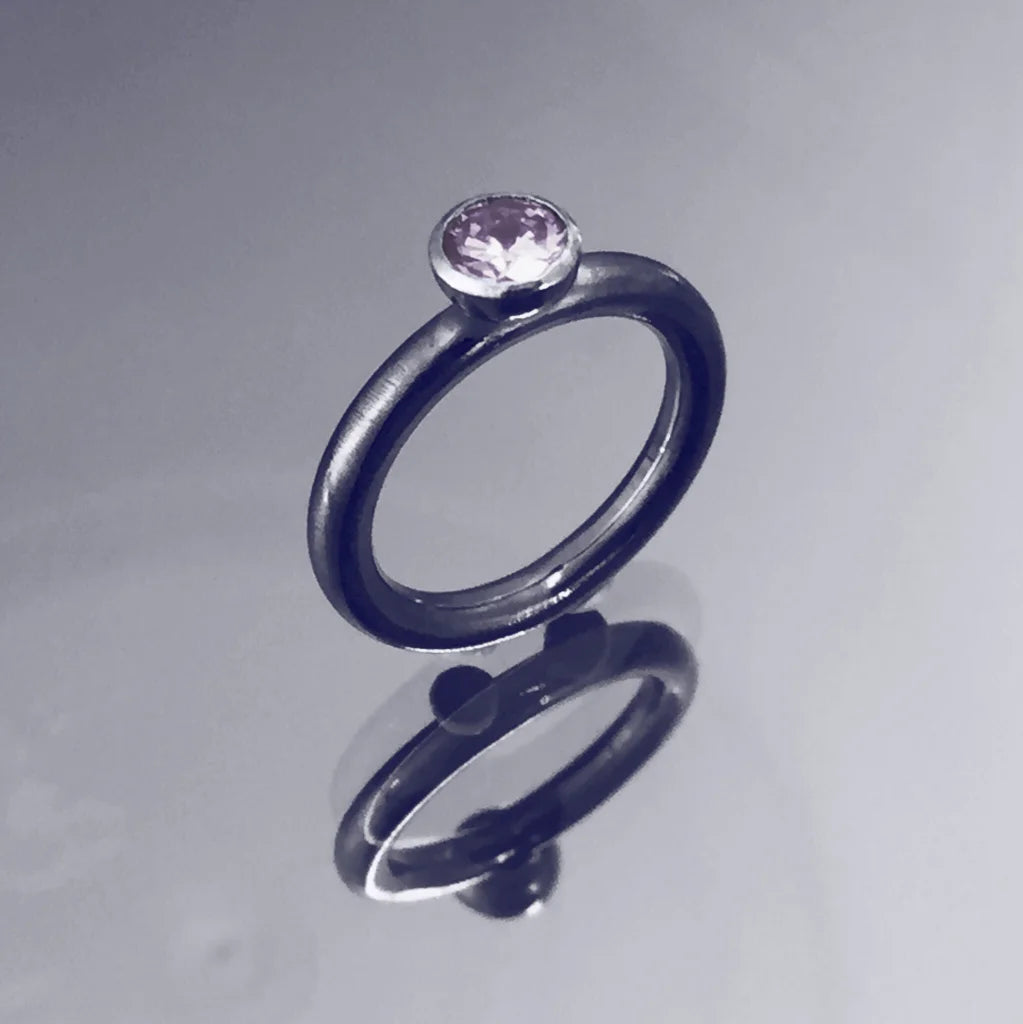 Sot ring Lavendel - Handgjord - Sweden - Sterling Silver 925