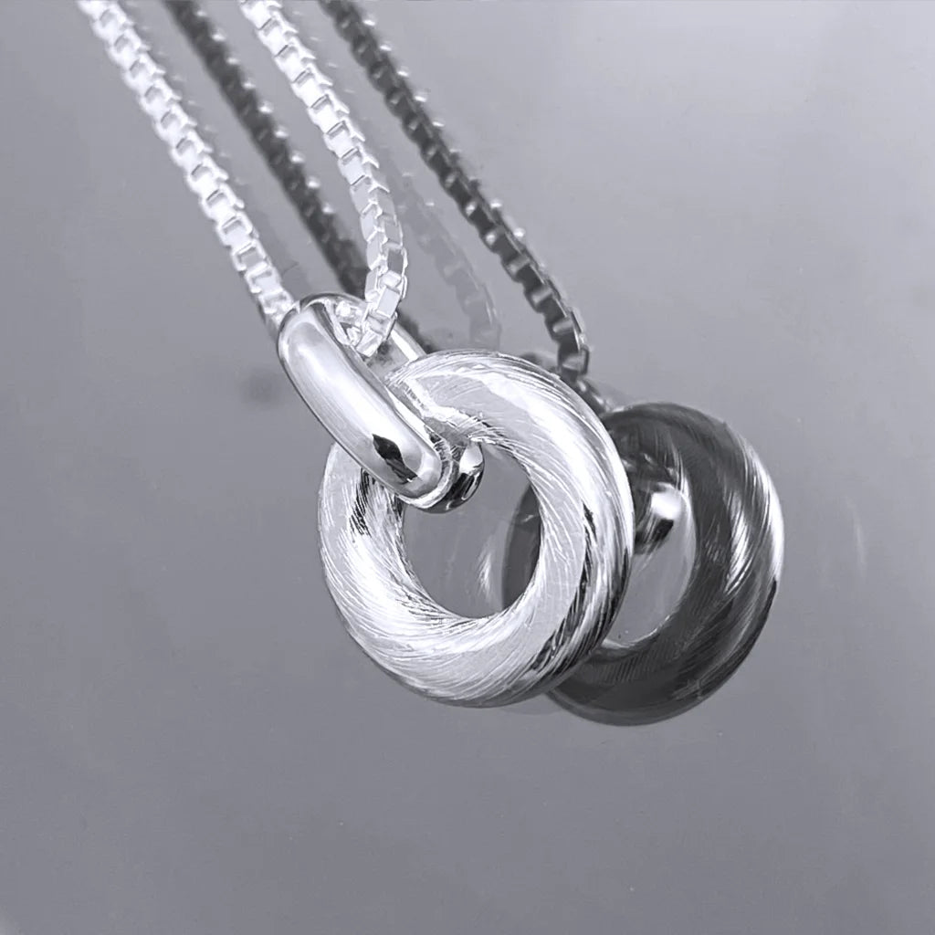Riven halsband - Handgjord - Sweden - Sterling Silver 925