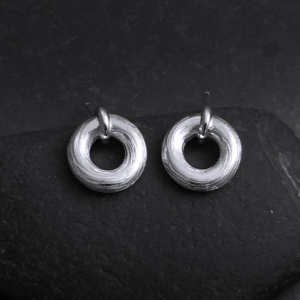 Riven Örhänge 2 - Handgjord - Sweden - Sterling Silver 925