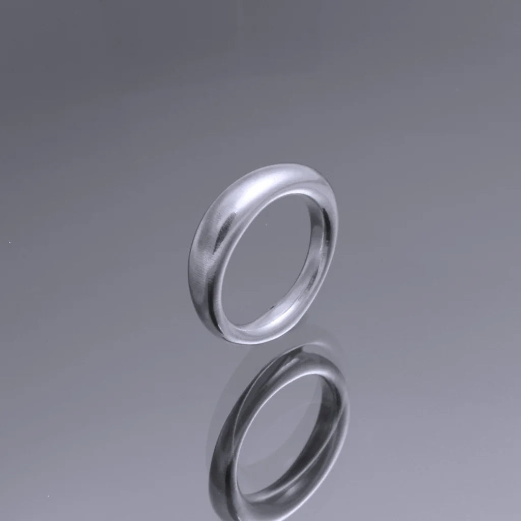 Stone Ring 1 Vit guld - Handgjord - Sweden - Guld 18K