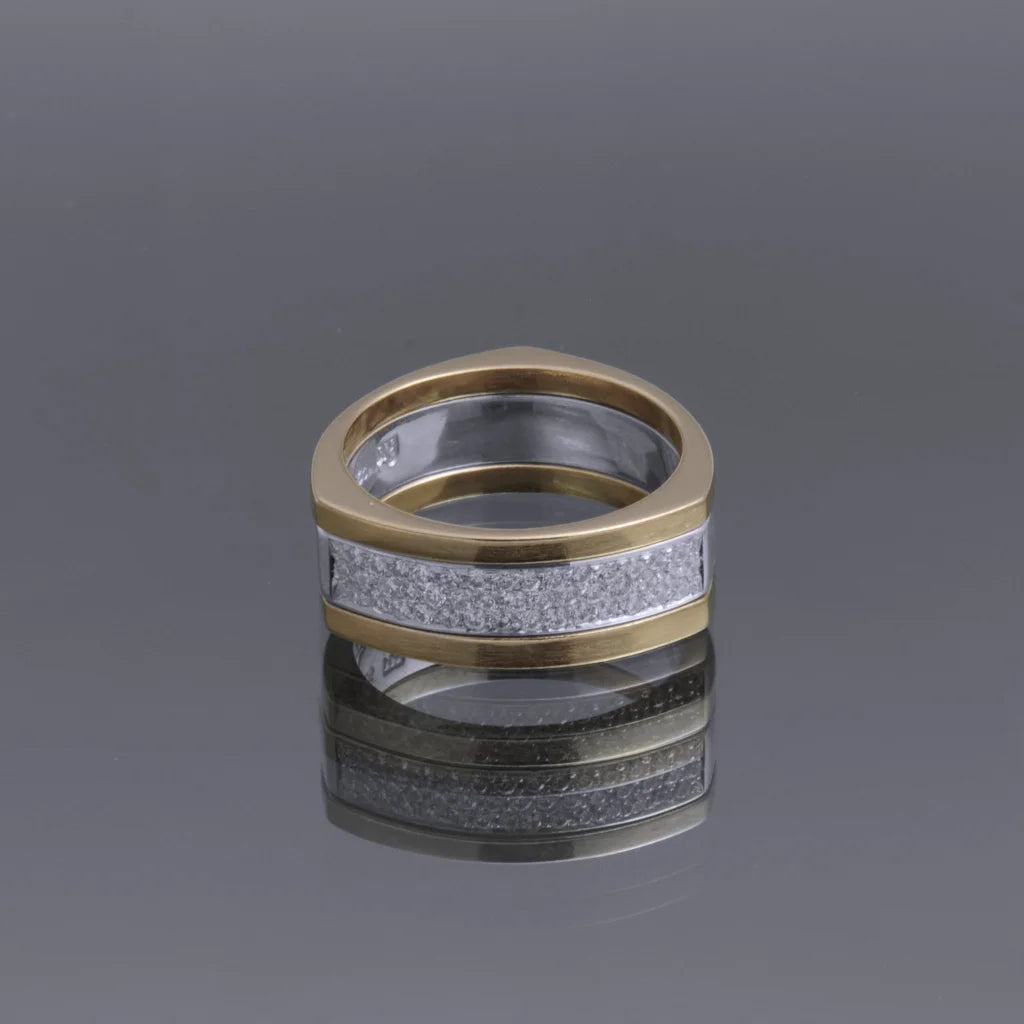 SuperNova Ring 3 Flash Vit guld - Handgjord - Sweden - Guld