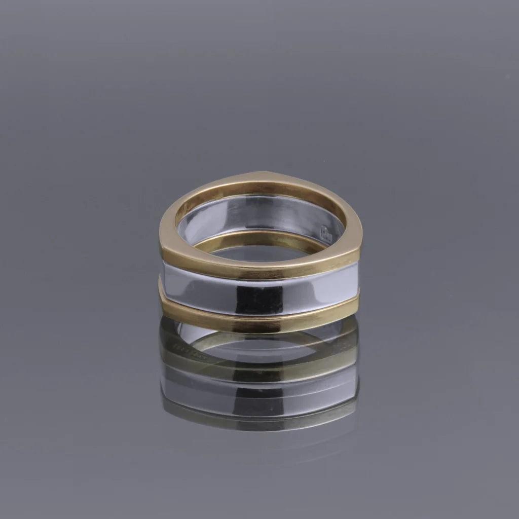 SuperNova Ring 3 Vit guld - Handgjord - Sweden - Guld 18K