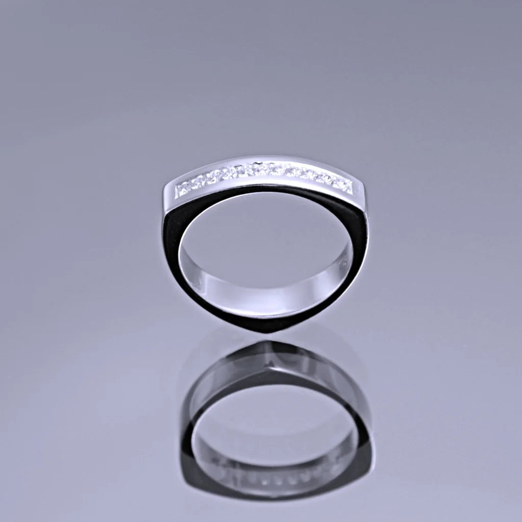 SuperNova Ring 3 Swish Vit guld - Handgjord - Sweden - Guld