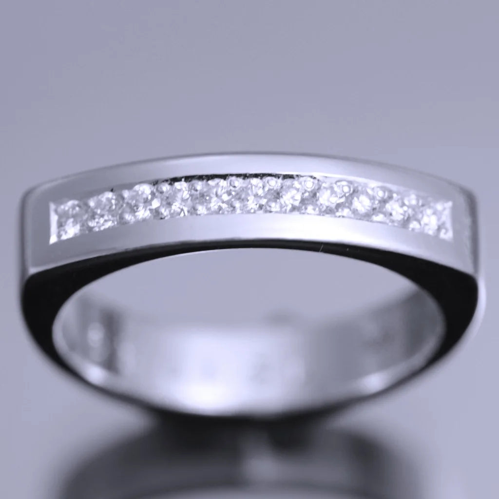 SuperNova Ring 3 Swish Vit guld - Handgjord - Sweden - Guld