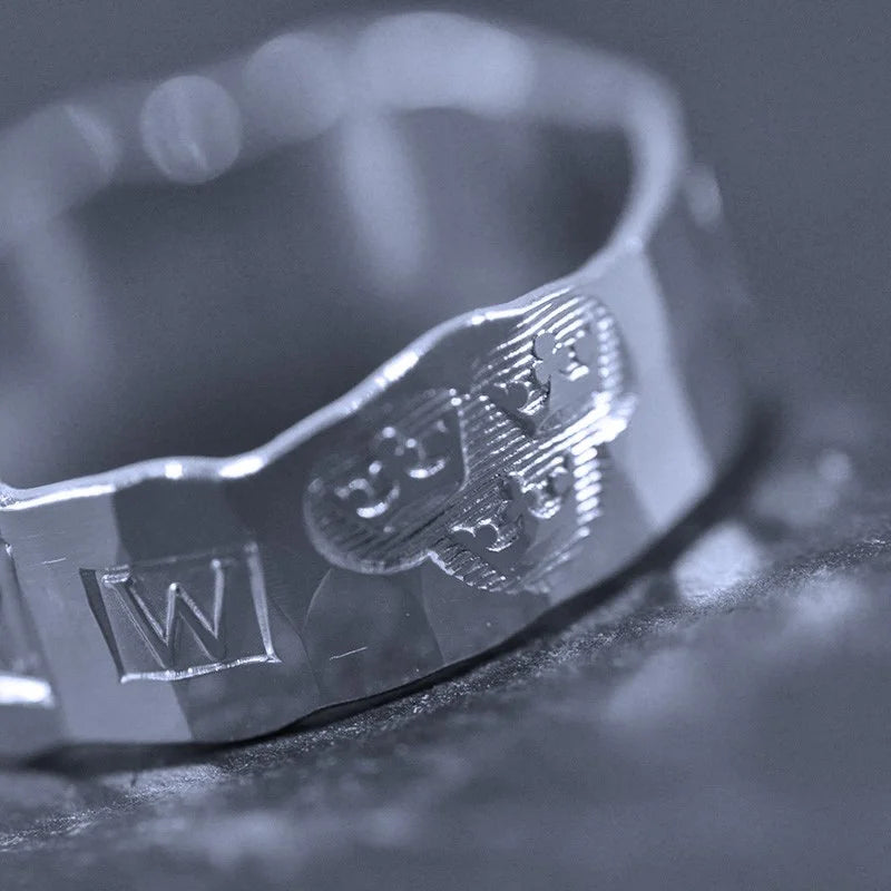 Svenska Stämplar Ring 2 - Handgjord - Sweden - Sterling