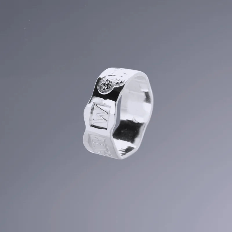 Svenska Stämplar Ring 2 - Handgjord - Sweden - Sterling