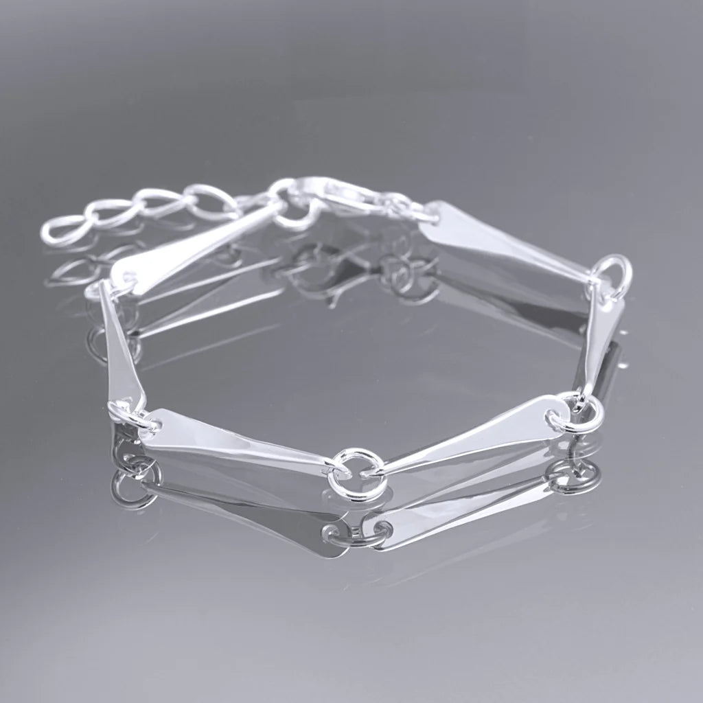 Traditionell handsmidd Trad armlänk i Sterling silver