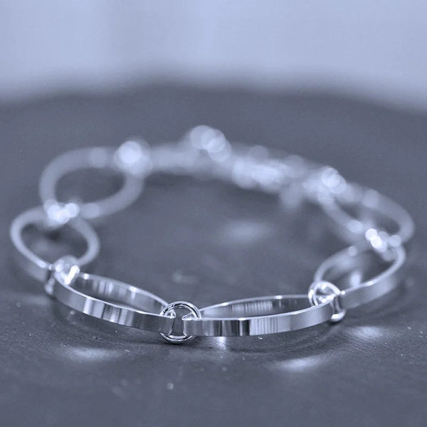 Baud Armlänk 1 - Handgjord - Sweden - Sterling Silver 925