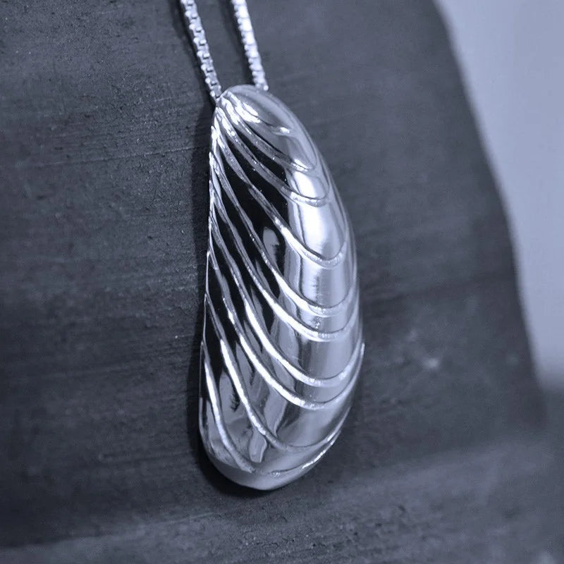Blåmussla Halsband 2 - Handgjord - Sweden - Sterling Silver