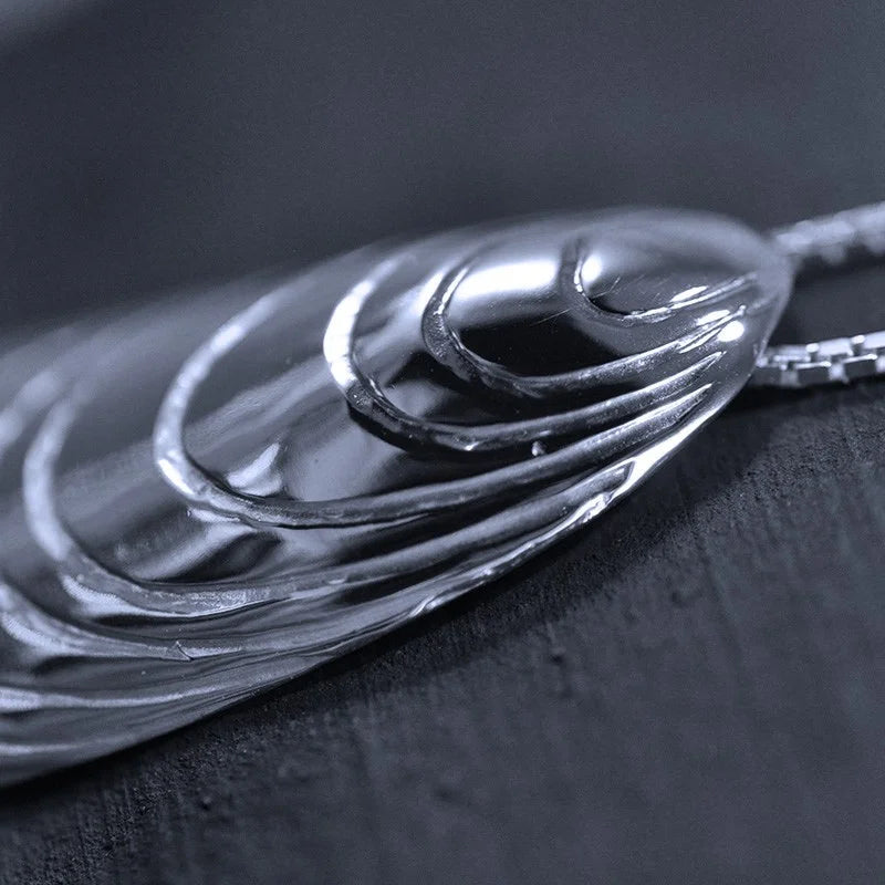 Blåmussla Halsband 2 - Handgjord - Sweden - Sterling Silver