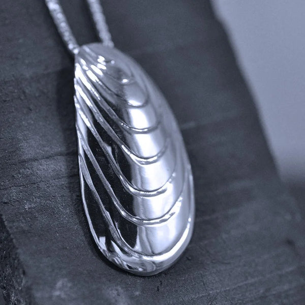 Blåmussla Halsband 3 - Handgjord - Sweden - Sterling Silver