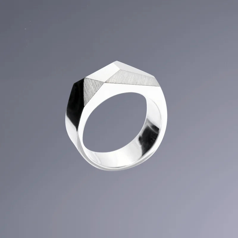 Facett Ring 2 - Handgjord - Sweden - Sterling Silver 925