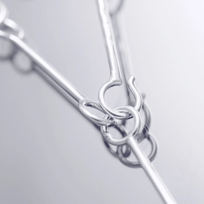 Ben Halslänk - Handgjord - Sweden - Sterling Silver 925