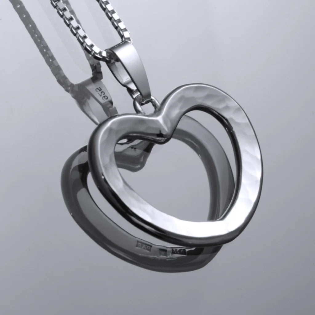 Hjärtat halsband 1 - Handgjord - Sweden - Sterling Silver