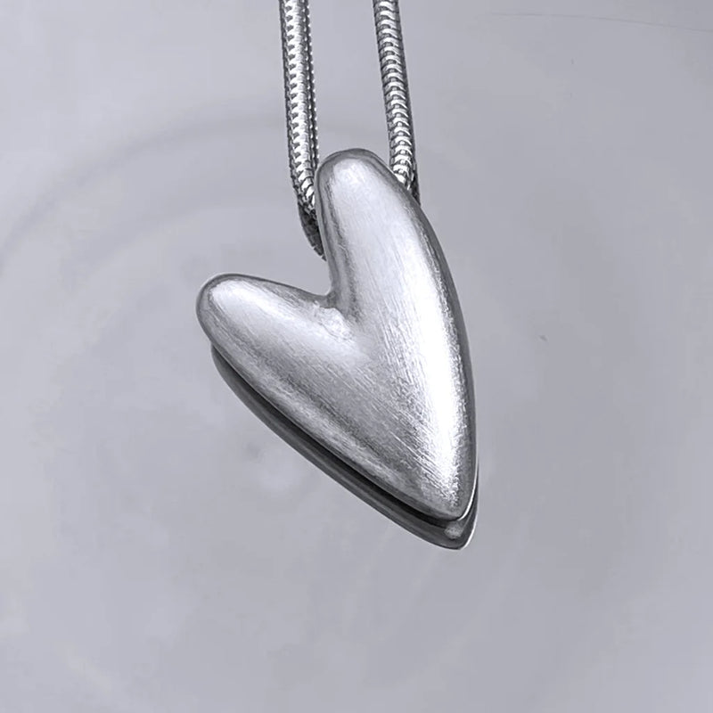 Hjärtat halsband 2 - Handgjord - Sweden - Sterling Silver