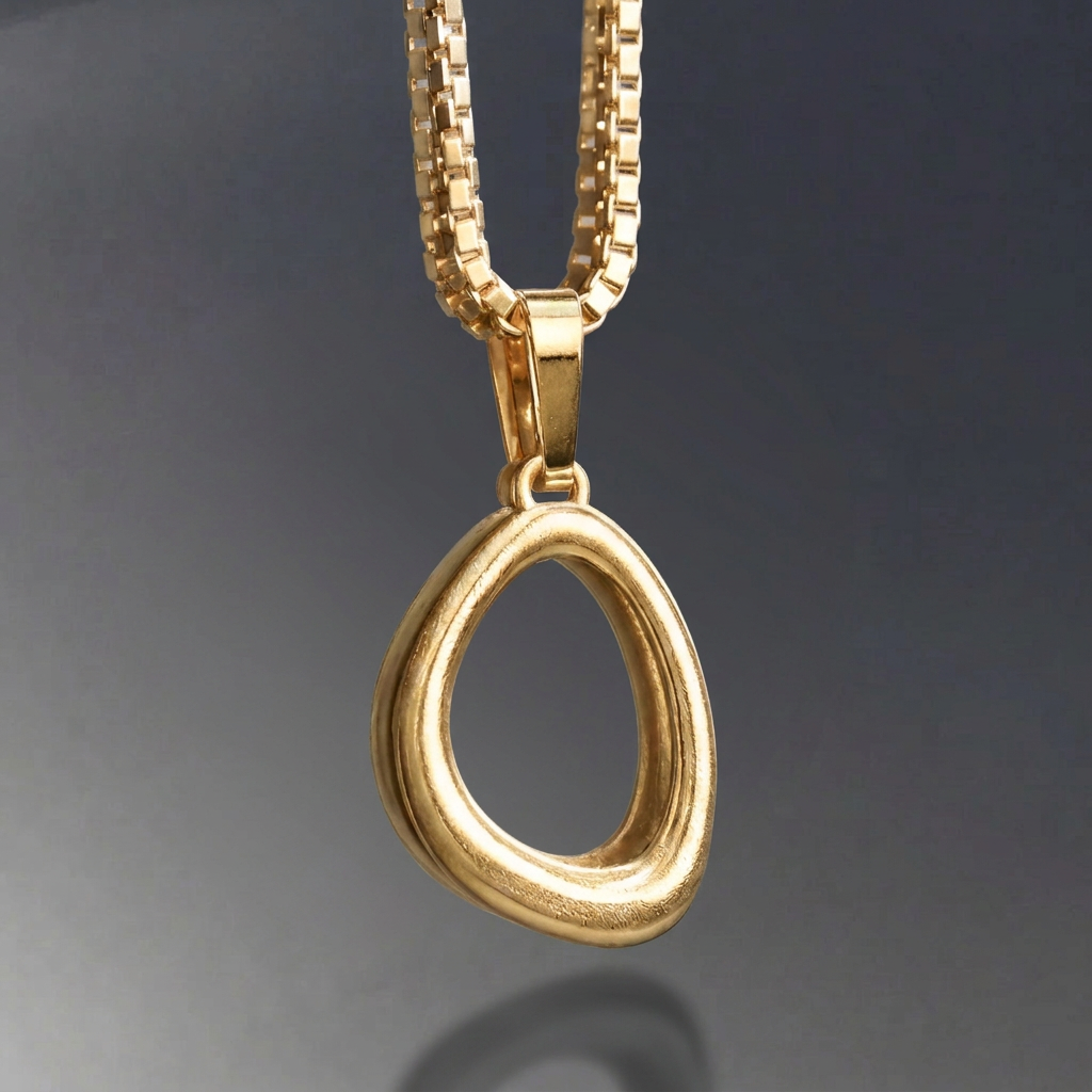 Stone Halsband 3 - 18k förgyllt silver 925