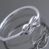 Love knot ring - Handgjord - Sweden - Sterling Silver 925